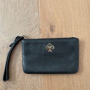 Kate Spade Black Textured Wristlet